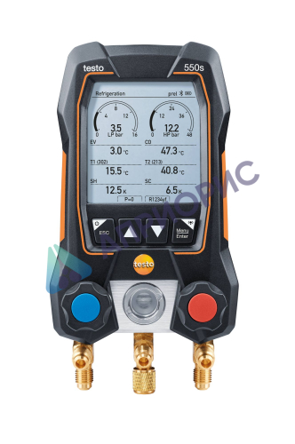 Цифровой манометрический коллектор Testo 550s комплект 3 в кейсе c шлангами