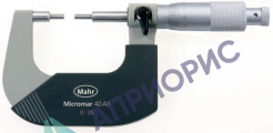 Поверка микрометра с отсчетом результата измерений по шкалам стебля и барабана Micromar 40 A, Micromar 40 AG, Micromar 40 W, Micromar 40 AB, Micromar 40 AS, Micromar 40 AR, Micromar 40 AW, Micromar 40 SM, Micromar 40 Z