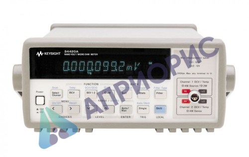 Поверка нановольтметра/микроомметра 34420А