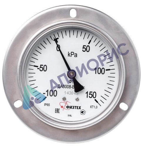 Поверка мановакуумметров коррозионностойких ДА8008-ВУф Кс