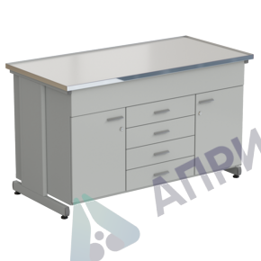 Стол-тумба 2 двери + 5 ящиков 1515х750х900, LABGRADE-лайт