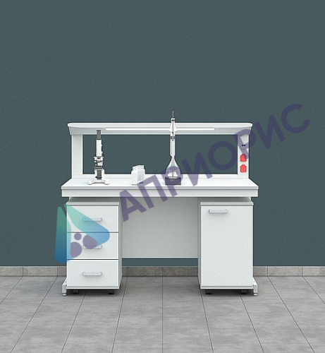 СТОЛ ЛАБОРАТОРНЫЙ С ПОЛКОЙ