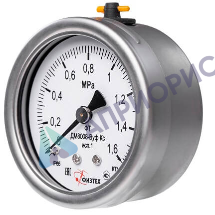 Поверка манометров виброустойчивых коррозионностойких ДМ8008-ВУф Кс исп 1