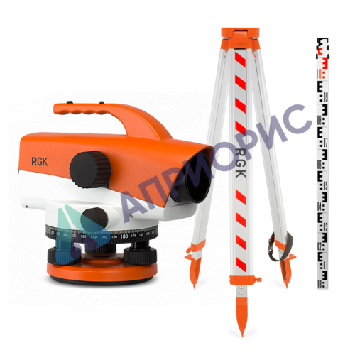 Комплект оптический нивелир RGK C-32 штатив рейка - 3 в 1 с поверкой
