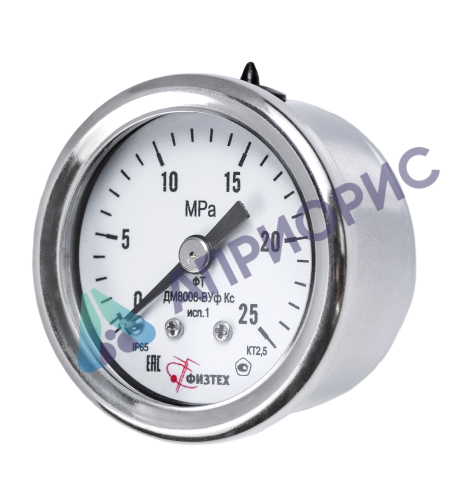 Поверка манометров коррозионностойких ДМ8008-ВУф Кс исп 1 ОШ d.40